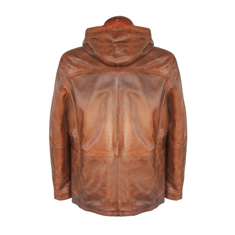 Zerimar Shoes Parka De Piel Con Capucha Removible MASERTO