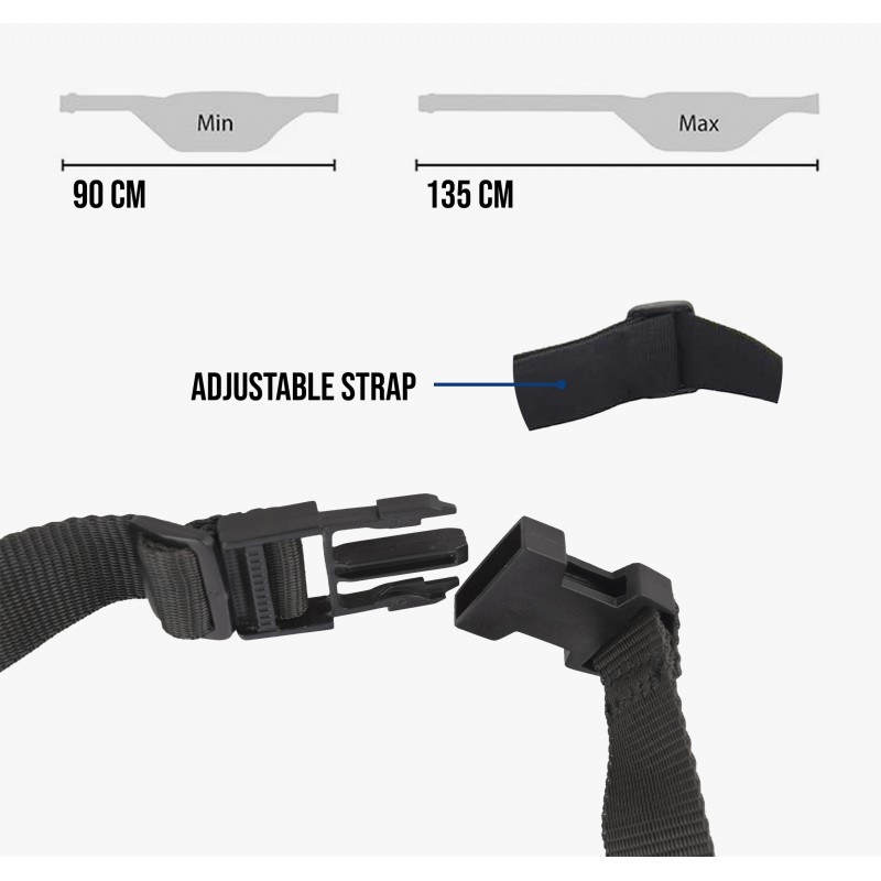 Zerimar Shoes Riñonera De Piel Con Varios Compartimentos 30x11x7 Cm