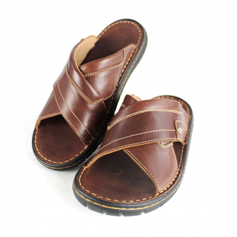 Zerimar Shoes Sandalia De Piel Cruzada Modelo JAMADA