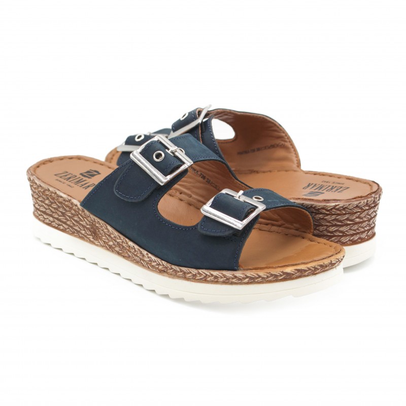 Zerimar Shoes Sandalias Con Hebilla De Piel Modelo NONE