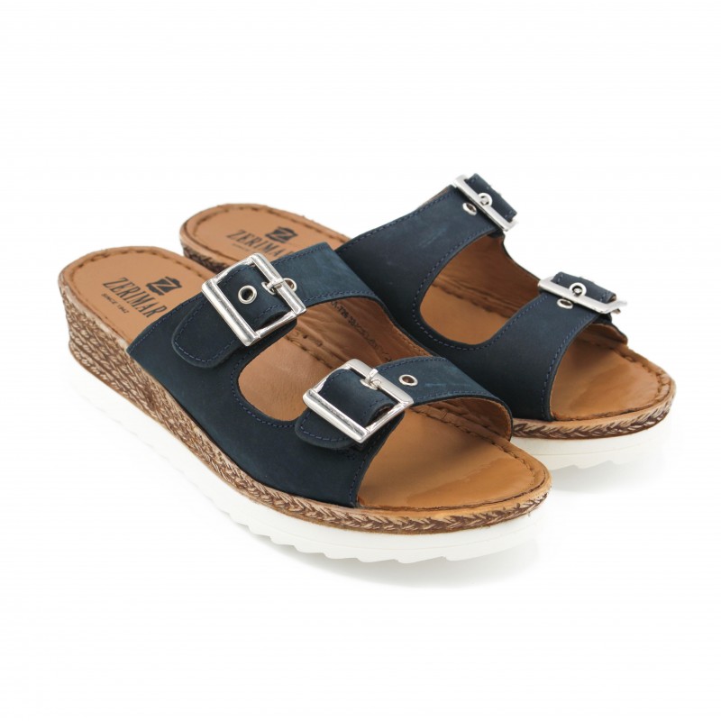 Zerimar Shoes Sandalias Con Hebilla De Piel Modelo NONE