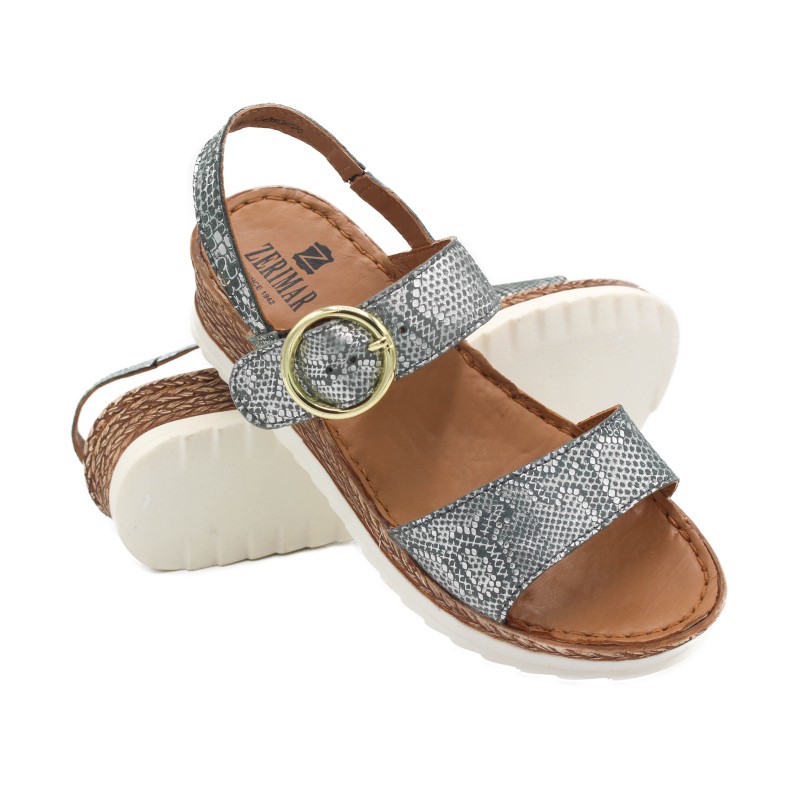 zerimar shoes Sandalias con hebilla de piel modelo SITEA