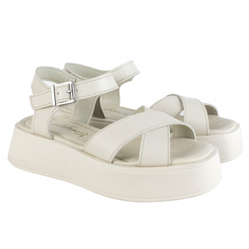 Zerimar Shoes Sandalias De Piel Con Plataforma Modelo NFT