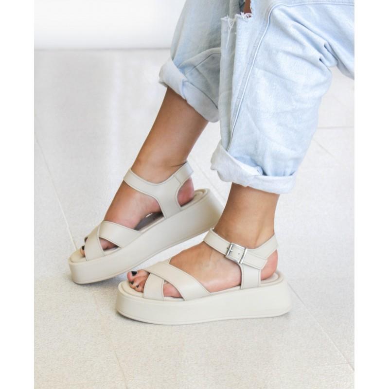 zerimar shoes Sandalias de piel con plataforma modelo NFT zerimar shoes Sandalias de piel con plataforma modelo NFT