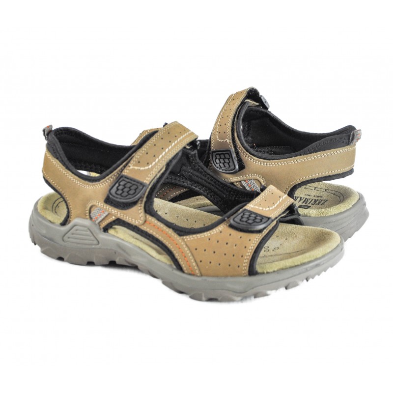 Zerimar Shoes Sandalias De Piel MOUNTAIN Con Cierre De Velcro
