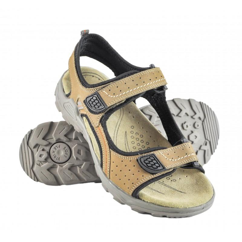zerimar shoes Sandalias de piel MOUNTAIN con cierre de velcro