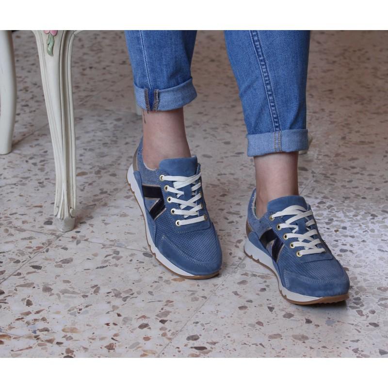 Zerimar Shoes Sneakers De Piel Combinados Modelo FARO