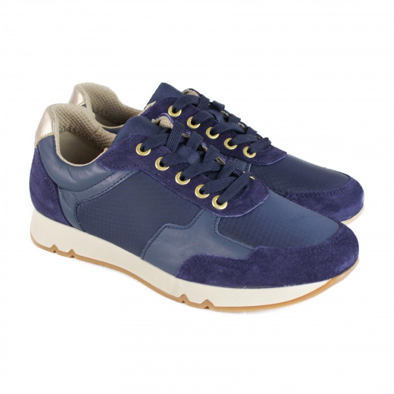 Zerimar Shoes Sneakers De Piel Combinados Modelo MARA