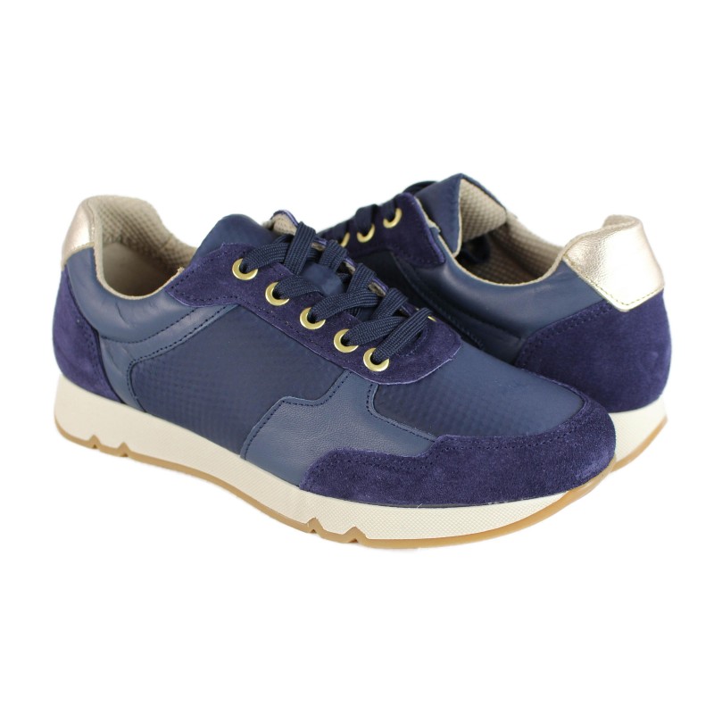 Zerimar Shoes Sneakers De Piel Combinados Modelo MARA