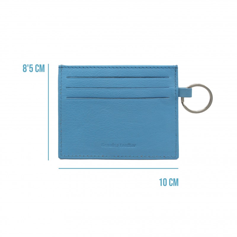 Zerimar Shoes Tarjetero De Piel Con Llavero 8 5x10 Cm BLUNDY