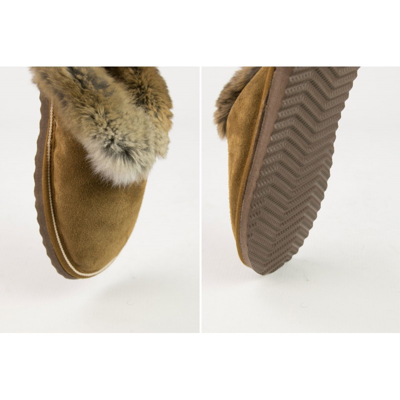 Zerimar Shoes Zapatillas Abiertas De Piel Double Face Invierno