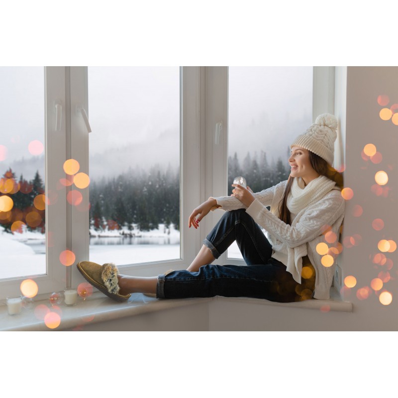 Zerimar Shoes Zapatillas Abiertas De Piel Double Face Invierno