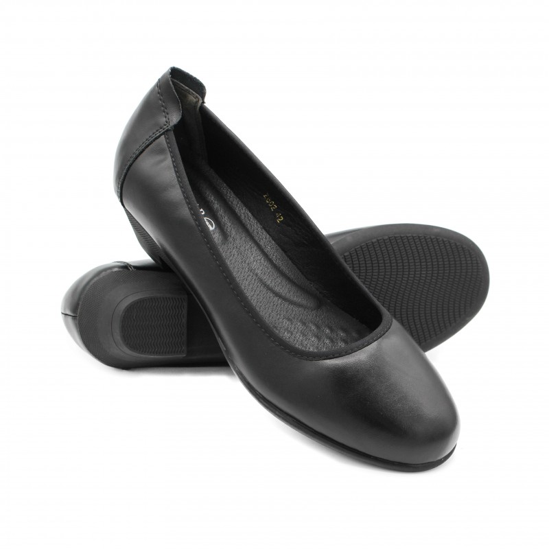 Zerimar Shoes Zapato De Piel Profesional Para Oficina Y Eventos - Tacón 3 5 Cm