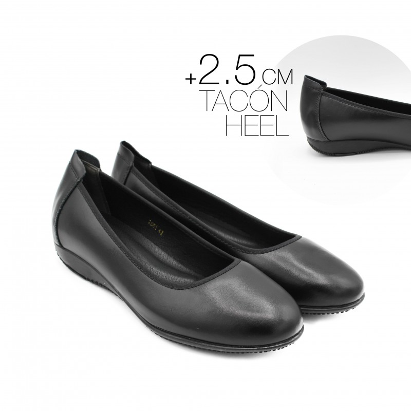 zerimar shoes Zapato de Piel Profesional para Oficina y Eventos - tacón 2 5 cm