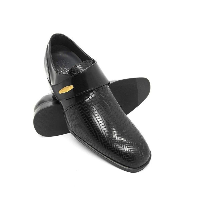 zerimar shoes Zapatos con alzas de hombre con estampado espiga fabricados en España