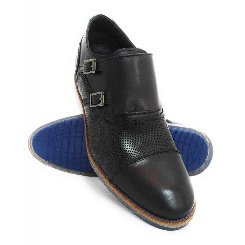 zerimar shoes Zapatos con alzas para hombre con doble hebilla fabricados en España