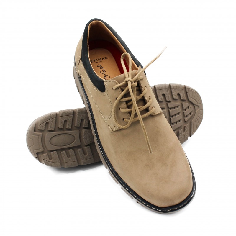 zerimar shoes Zapatos de piel 2 colores con cordones modelo BIONIO