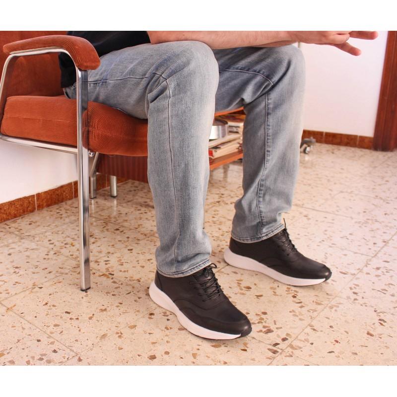 Zerimar Shoes Zapatos De Piel Con Alzas Interiores +7 Cm Modelo OLVIO