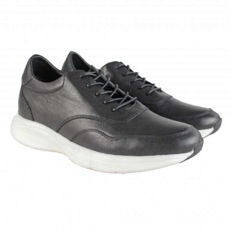 Zerimar Shoes Zapatos De Piel Con Alzas Interiores +7 Cm Modelo OLVIO