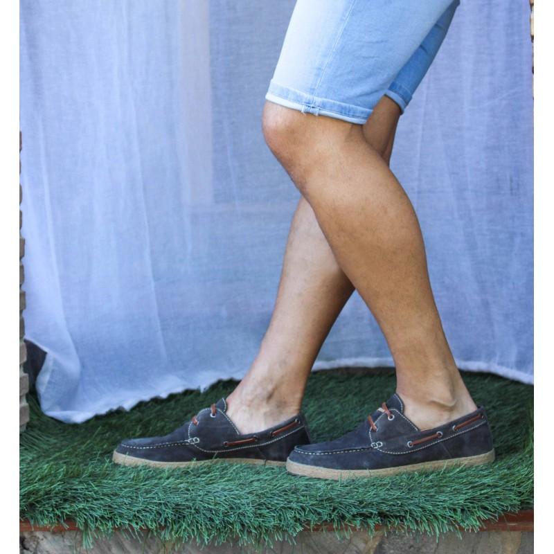 Zerimar Shoes Zapatos De Piel Serraje Con Cordones Modelo CALIFORNIA