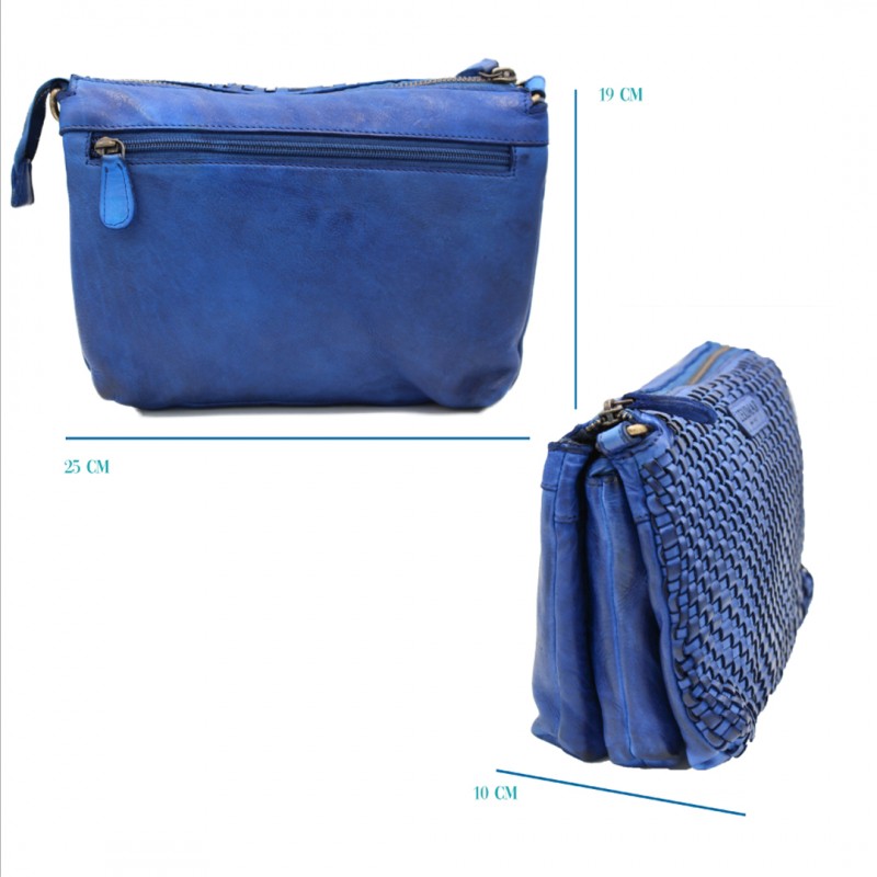 Zerimar Shoes Bolso De Piel Trenzado 25x19x10 Cm