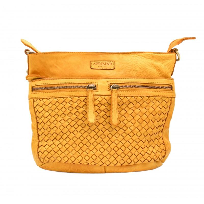 zerimar shoes Bolso de piel trenzado 26x30x10 cm