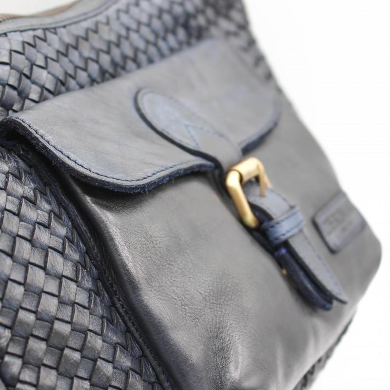 Zerimar Shoes Bolso De Piel Trenzado 30x20x10 Cm