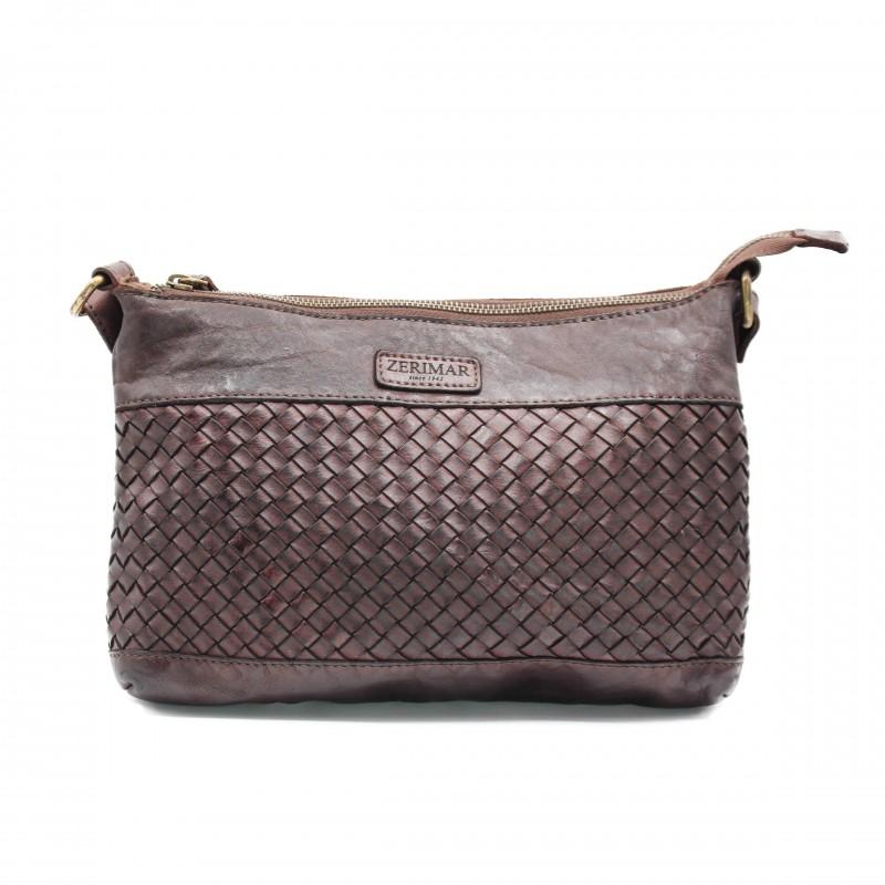 zerimar shoes Bolso de piel trenzado 31x20x4 cm