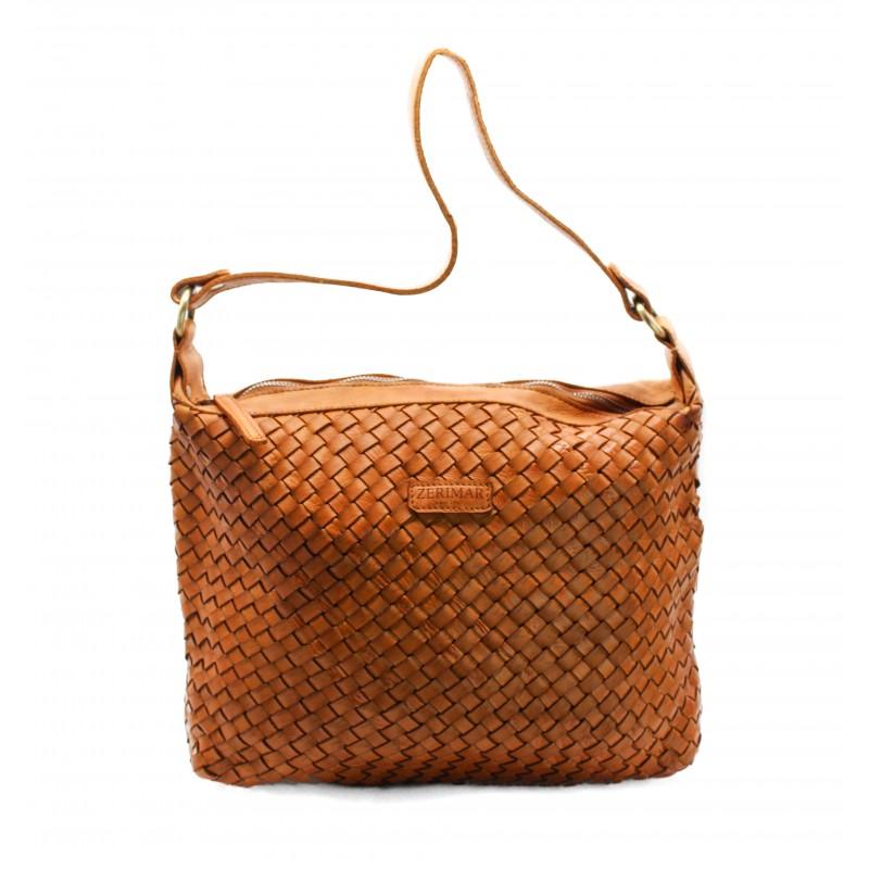 zerimar shoes Bolso de piel trenzado 36x26x6 cm