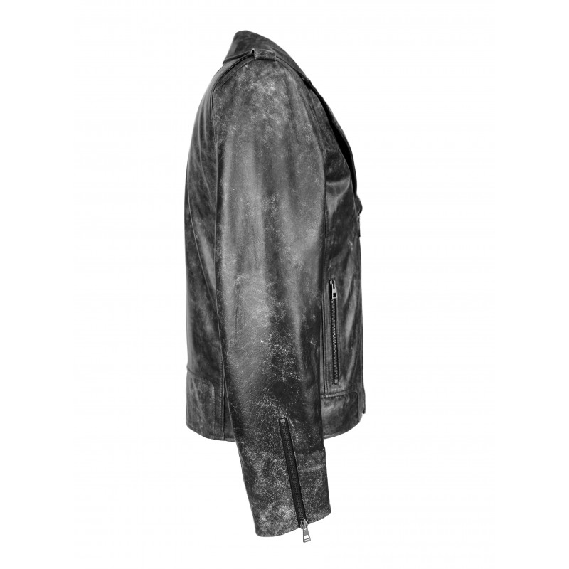 Zerimar Shoes Chaqueta De Piel Biker OLD SCHOOL