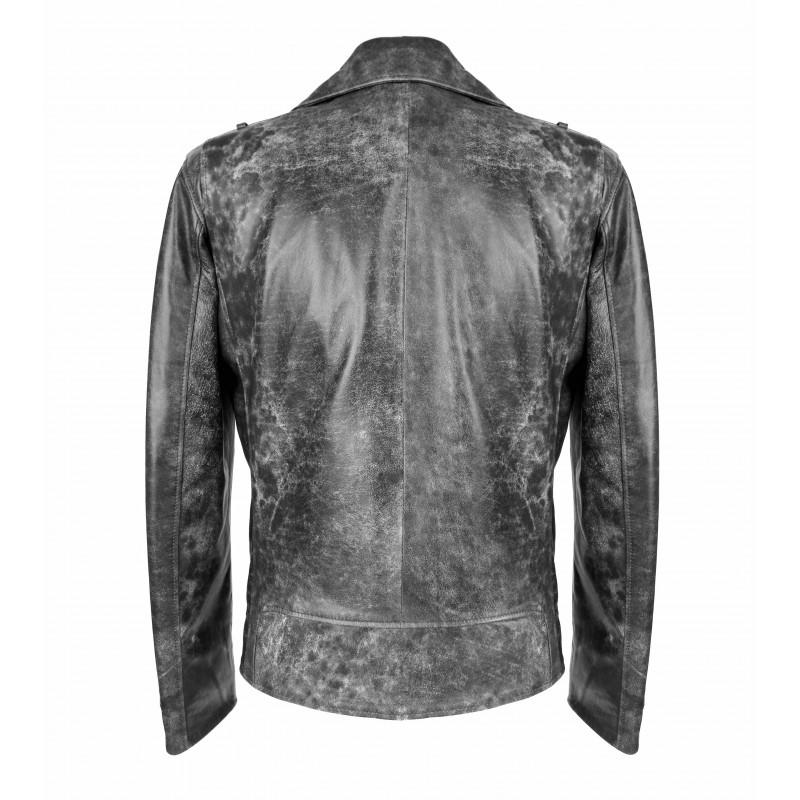 Zerimar Shoes Chaqueta De Piel Biker OLD SCHOOL