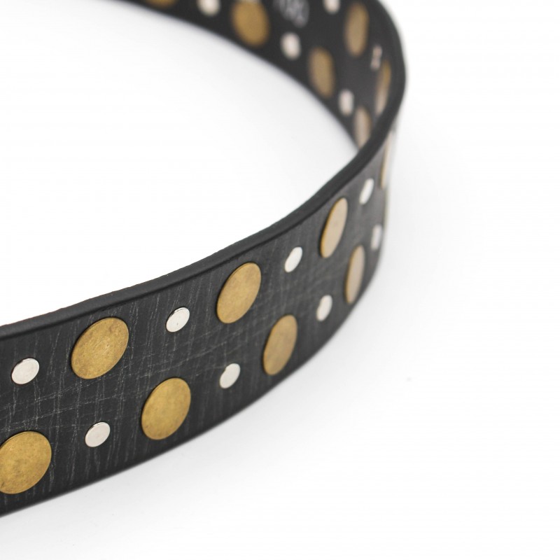 Zerimar Shoes Cinturón De Piel Con Tachuelas 39 Mm