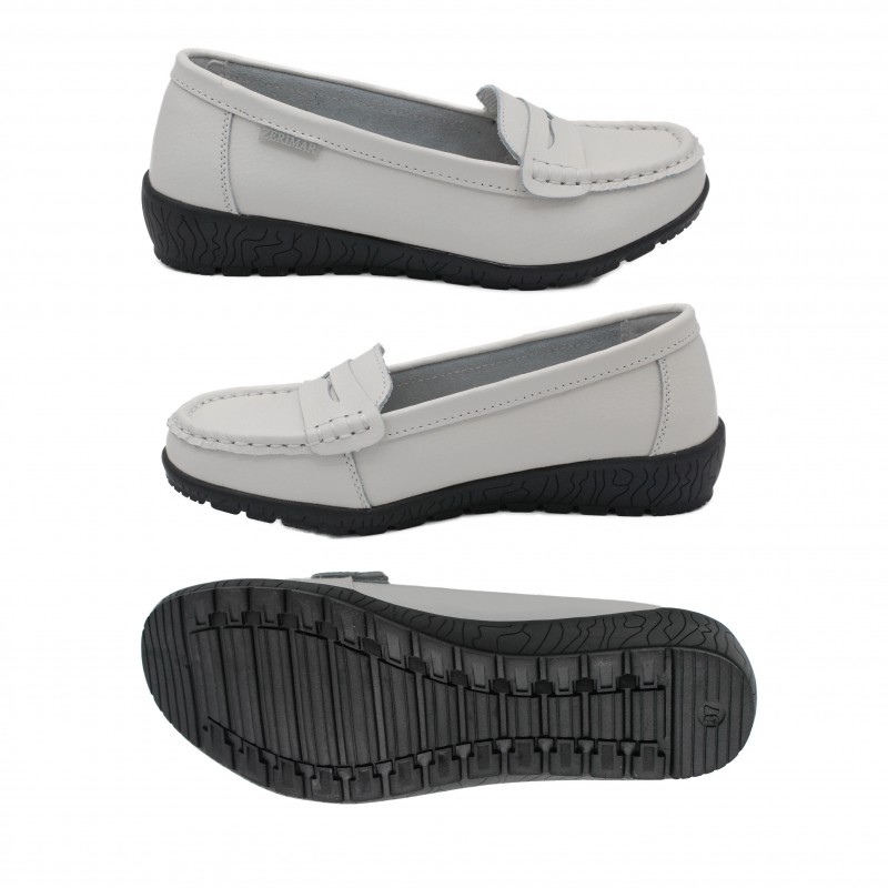 Zerimar Shoes Mocasines De Piel Con Suela Negra
