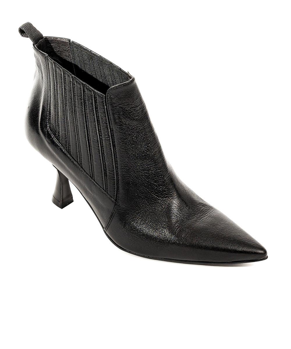 Zinda Botin Chelsea De Piel Suave Negra