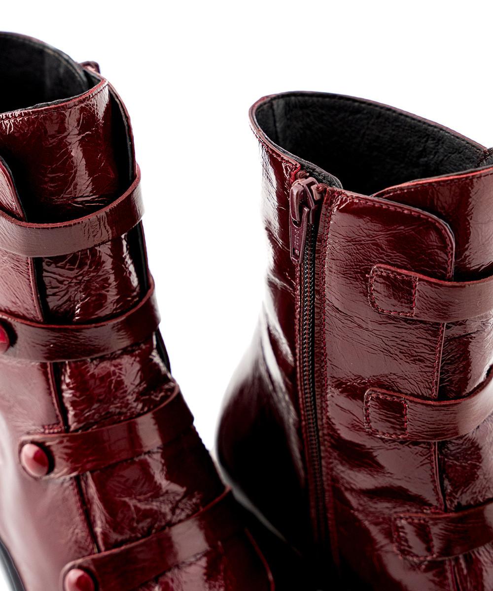 Zinda Botín En Piel Roja