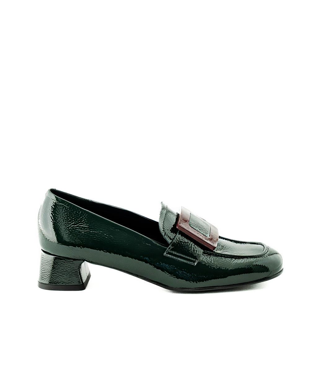 zinda Mocasín de piel verde