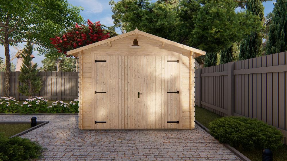 28mm Garaje De Madera 3 2x5 2