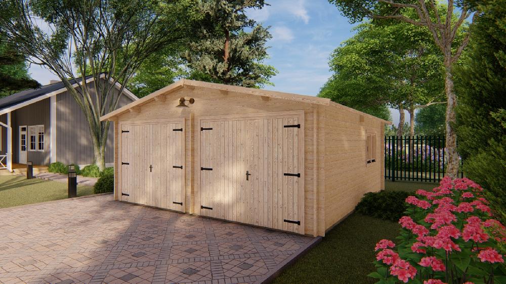 44mm Garaje De Madera 6x6