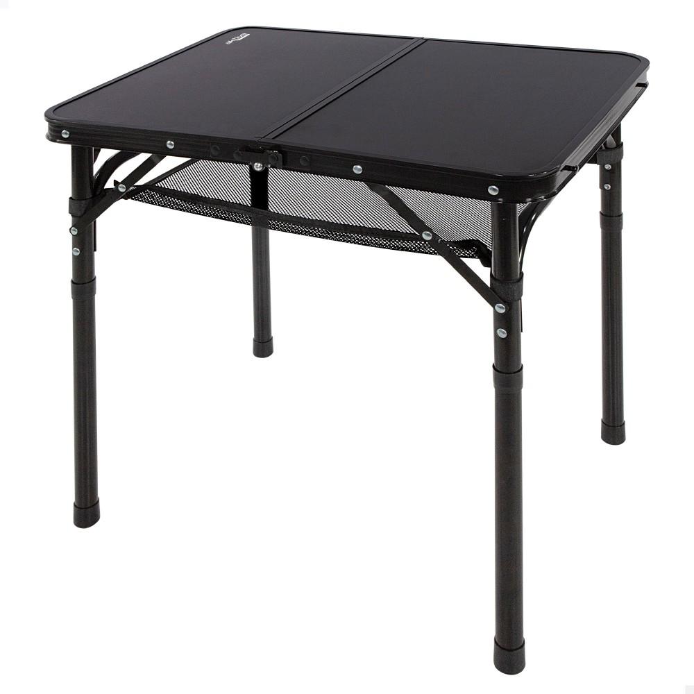 Aktive Mesa plegable camping maletín pequeña ajustable en altura y antideslizante negra c/red