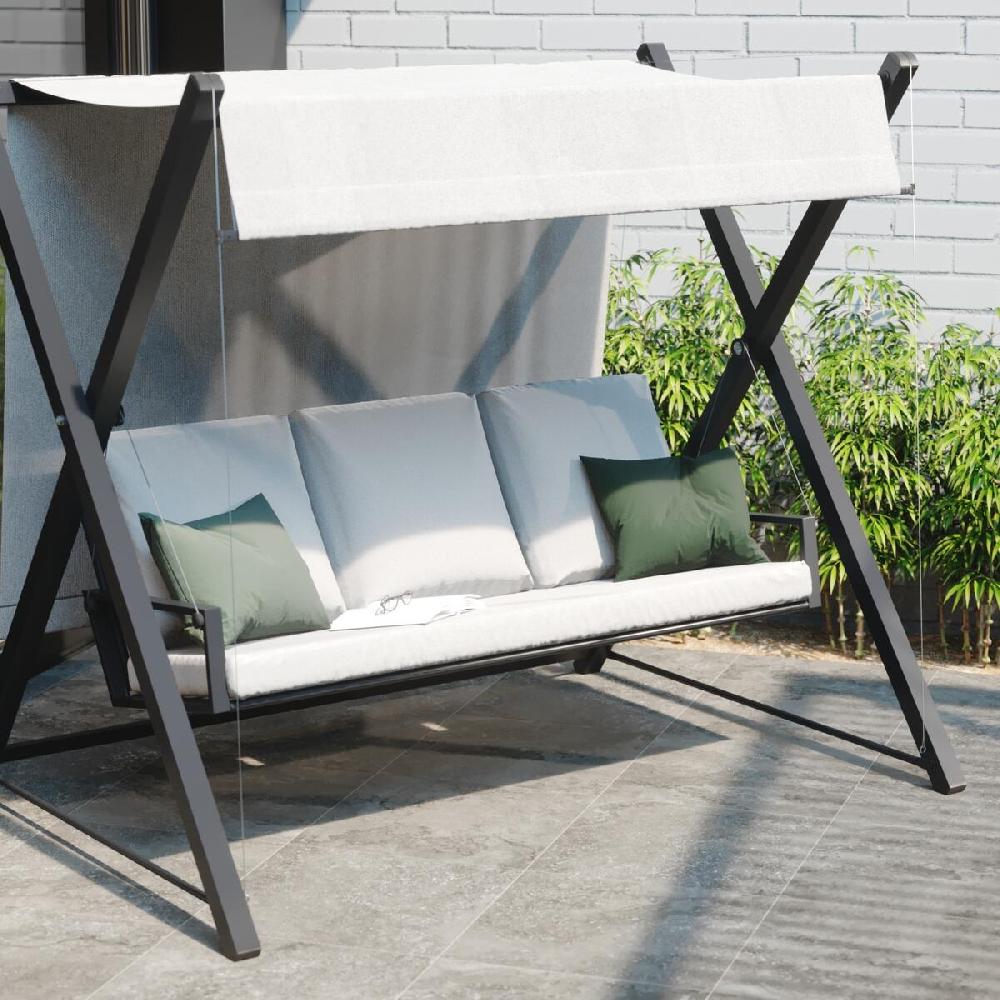 Balancín De Acero NATERIAL Odyssea Gris 155x213 Cm