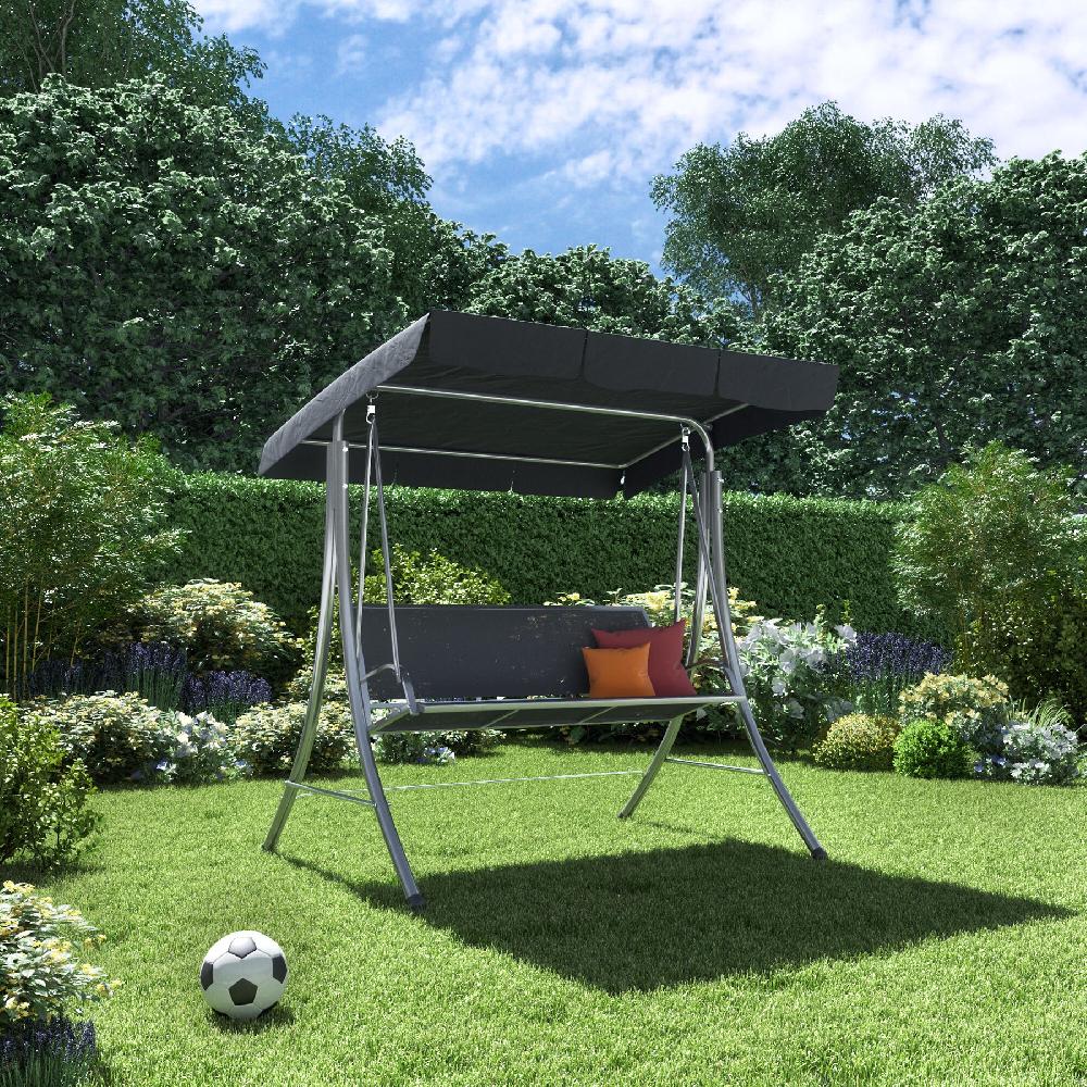 Balancín De Jardín De Metal NATERIAL Gris 202x157 5x118 Cm