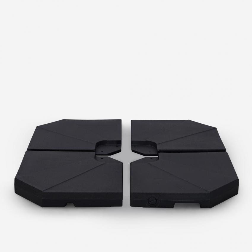 Base juego 4 contrapesos soporte para sombrilla forma cruz agua arena Jolla