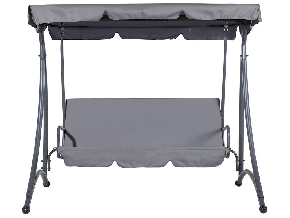 Beliani Columpio TEMPLE Metal Gris Oscuro