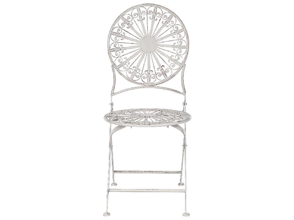 Beliani Conjunto De Balcón SCAFA Metal Blanco