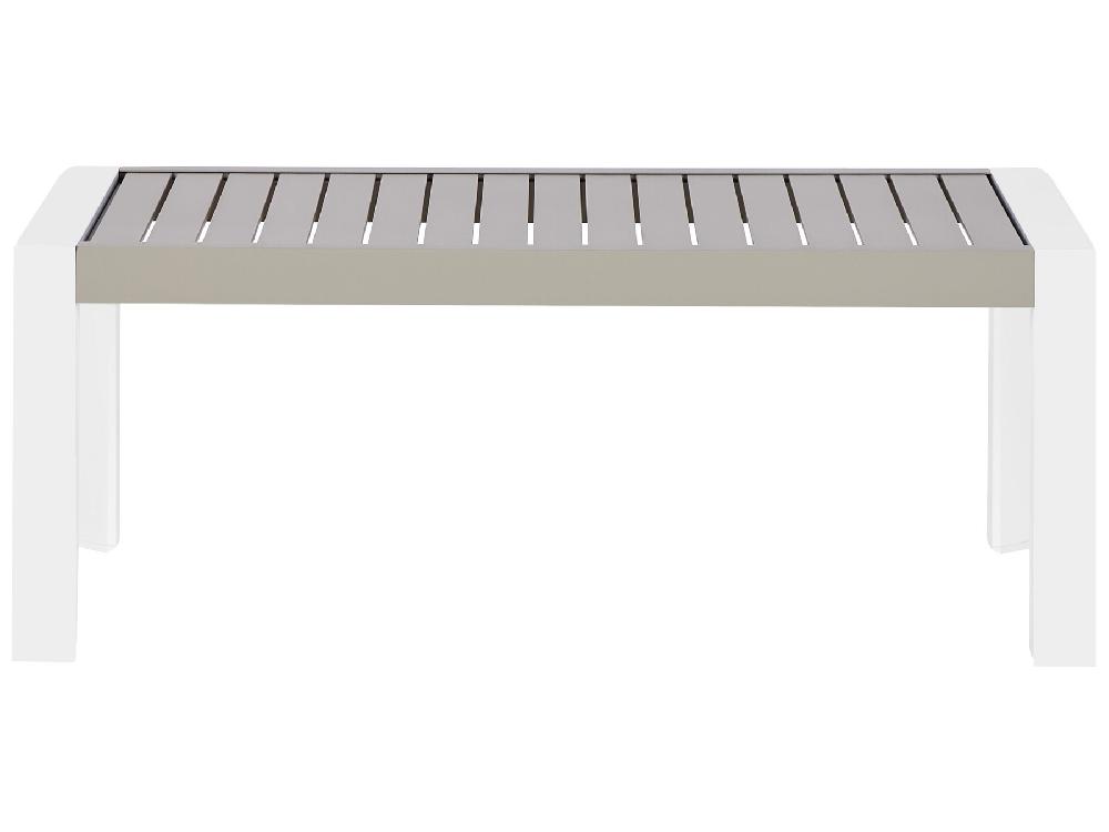 Beliani Mesa De Centro De Jardín Gris Pardo CASTELLA