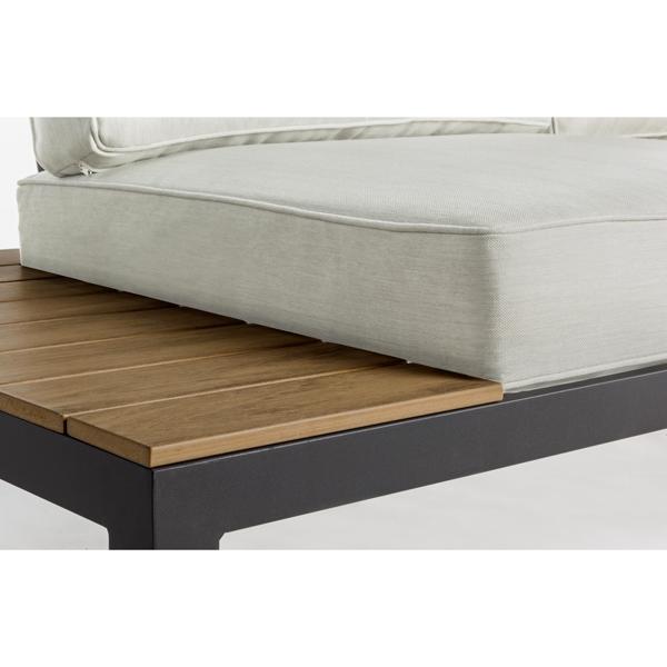 Bizzotto Salotto Salotto Angolare Elias Antracita 662178 Mobiliario De Jardín