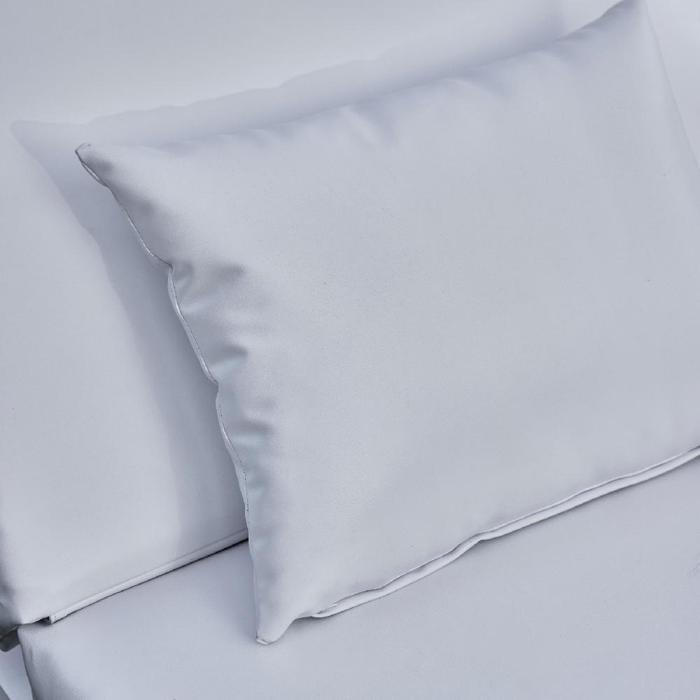 Cama Balinesa Aluminio Color Blanco Cojín Blanco - Balinese