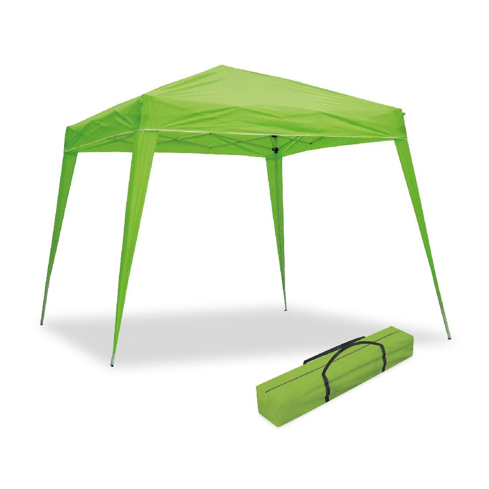 Carpa Plegable 3x3 m Verde – Resistente al Agua - Incluye Vientos y Piquetas de Fijación