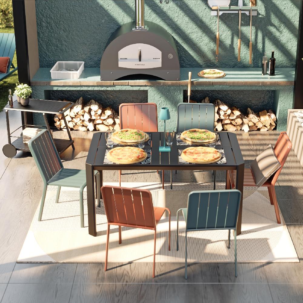 Carrito Auxiliar NATERIAL Idaho De Aluminio Beige