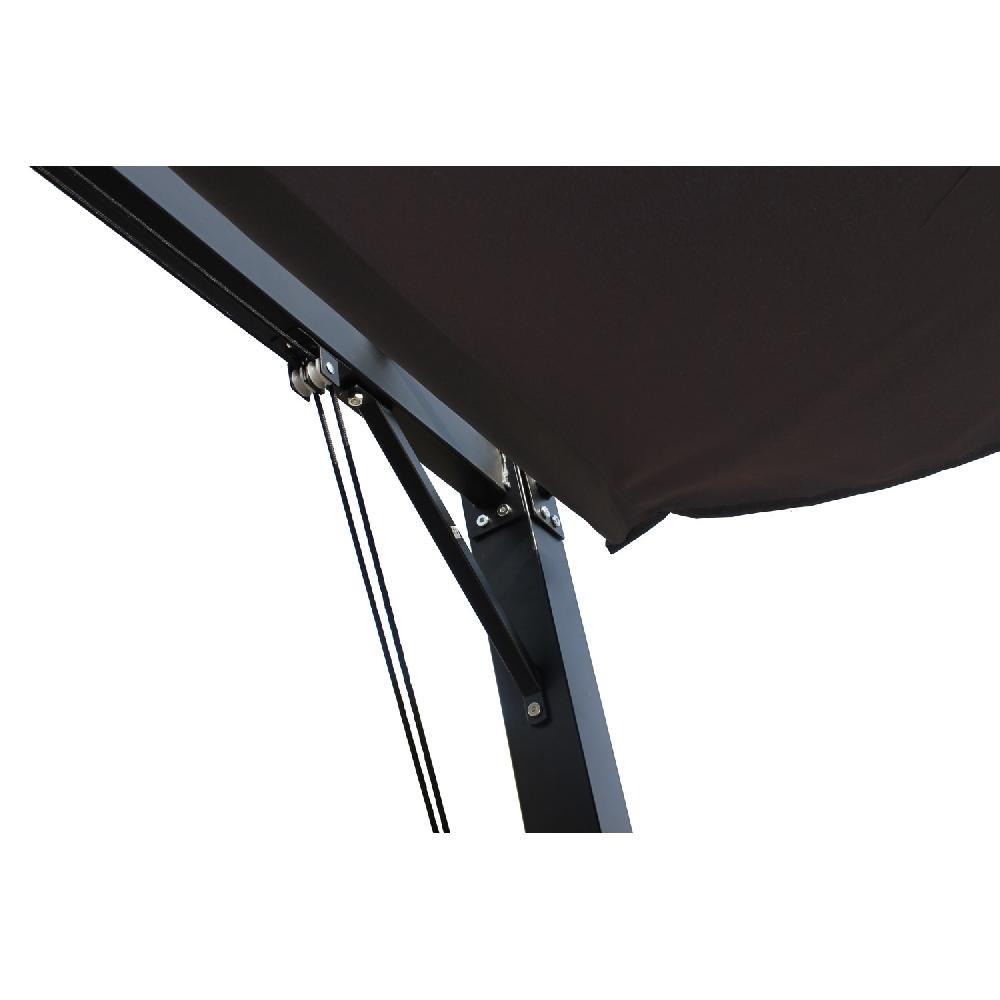 Cenador Autoportante De 3x4 M Y 12 M² Lona De Poliéster Gris TUSA